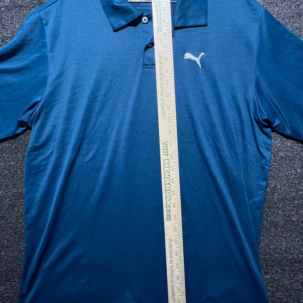 Puma Men's Blue Polo Shirt - Picture 4 of 7